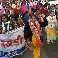 ਆਮ ਆਦਮੀ ਪਾਰਟੀ ਜਲੰਧਰ ਦੇ ਵੂਮੈਨ ਵਿੰਗ ਵਲੋਂ ਅਯੋਜਿਤ ਪੈਦਲ ਮਾਰਚ ਦਾ ਪ੍ਰਸ਼ਾਰਣ ਜਲੰਧਰ ਕੈਂਟ ਤੋਂ
