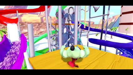 Mickey Donald Duck & HULK& + Monster Truck McQueen Cars play Giant Balls Colors& kids Nursery Rhymes
