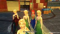 Frozen elsa anna spiderman mickey mouse with disney pixar lightning mcqueen cars(childrens song)