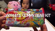 DIY Japanese Gummy Candy Kit Experiment Part 1 by FamilyToyReview
