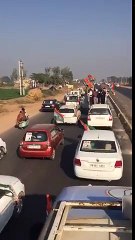 Congress Mla Hardyal Singh Kamboj Roadshow At Rajpura