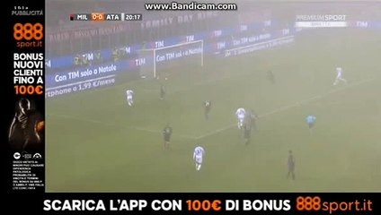 Alejandro Daro Gomez 100% Chanche HD - AC Milan vs Atalanta 17.12.2016