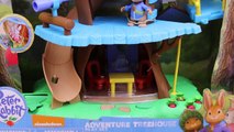 Mickey Mouse at Peter Rabbit Treehouse with Peppa Pig and Duplo Lego Captain America