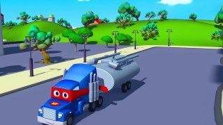 Carl the Super Truck and the Tanker in Car City | Trucks Cartoon for kids