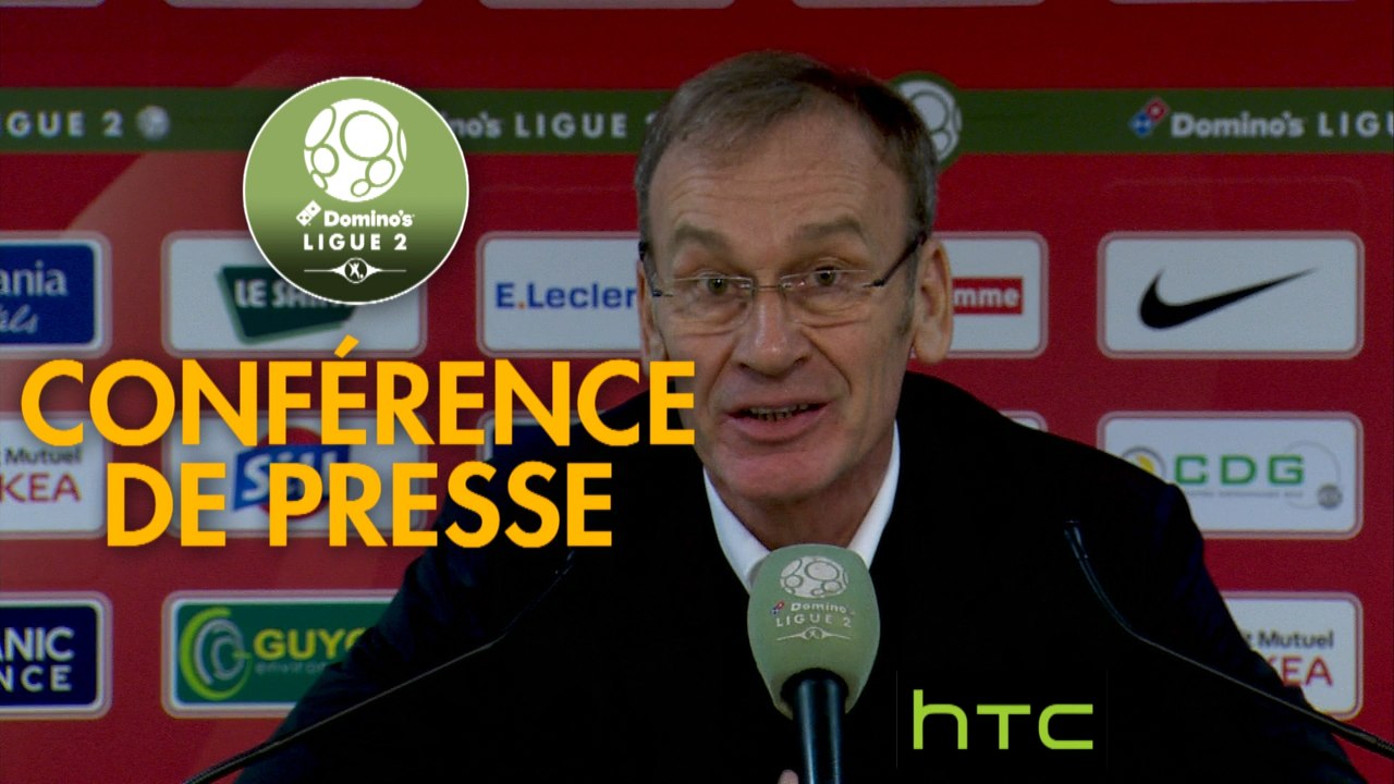 Conférence de presse Stade Brestois 29 - FBBP 01 (0-0) : Jean-Marc FURLAN (BREST) - Hervé DELLA MAGGIORE (BBP) - 2016/2017