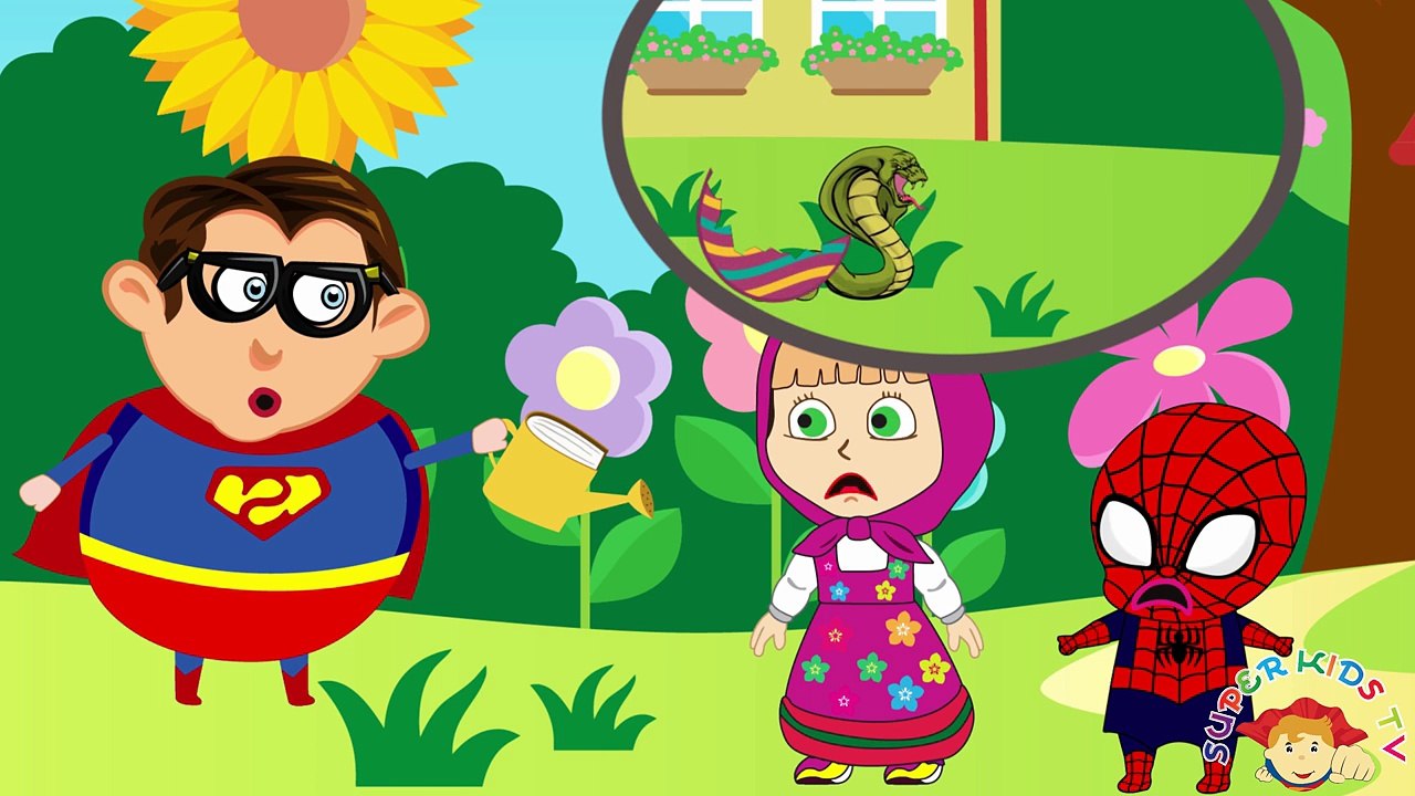 Masha-and-Dora-Swimming-with-Sharks-Full-Episodes-Spiderman-Frozen-Elsa-Superheroes-In-Real-Life