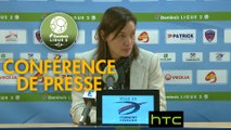 Conférence de presse Clermont Foot - US Orléans (3-0) : Corinne DIACRE (CF63) - Olivier FRAPOLLI (USO) - 2016/2017