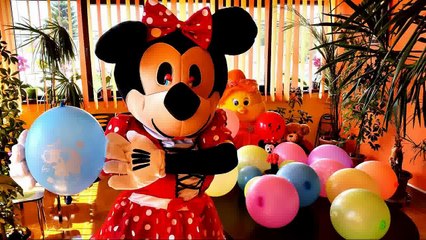 Balloons Popping Show with Minnie Mouse Kids Video