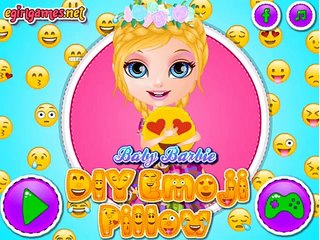 Barbie deutsch -Baby Barbie DIY emoji Kissen - kostenlos spiele