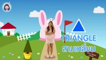 เพลงเด็ก | เพลง รูปทรง | Shape Song | เรียน ภาษาไทย ภาษาอังกฤษ | Nursery Rhymes by Little Rabbit