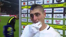 Ligue 1 - 18ème journée EAG/PSG: La réaction de Marco Verratti
