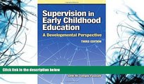 Pre Order Supervision in Early Childhood Education: A Developmental Perspective (Early Childhood