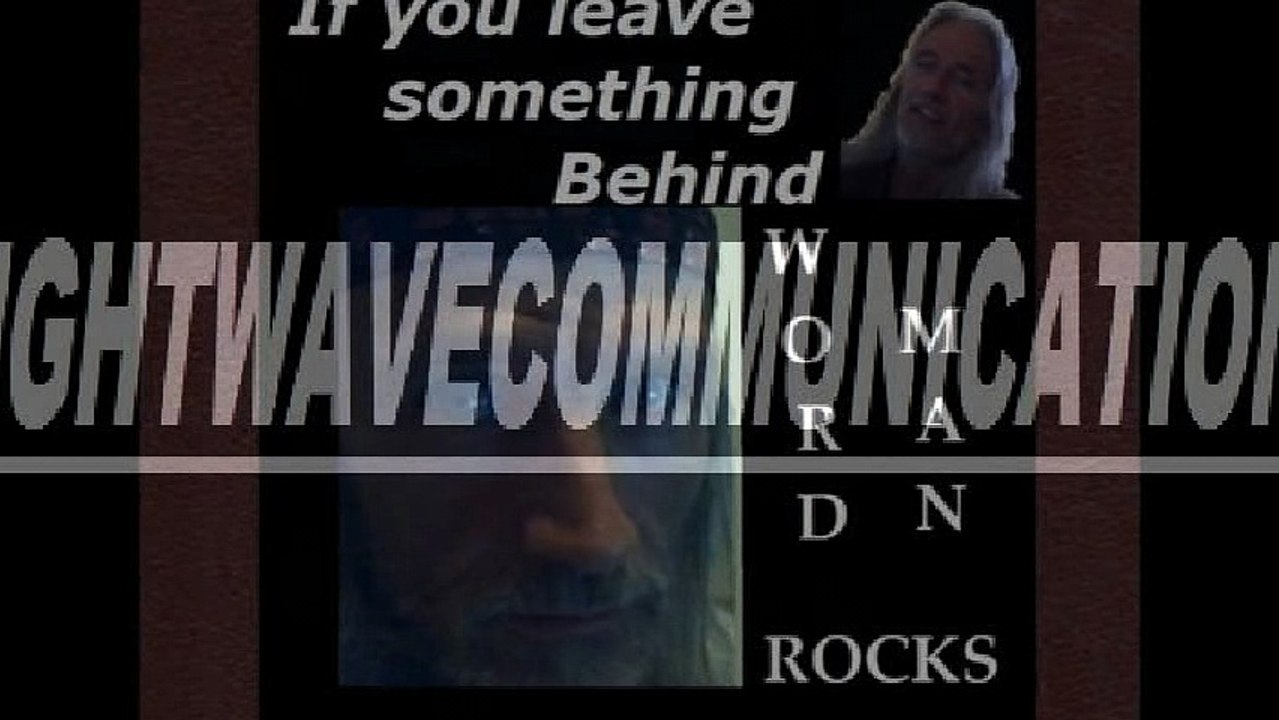 Word Man Rocks - If you leave something behind