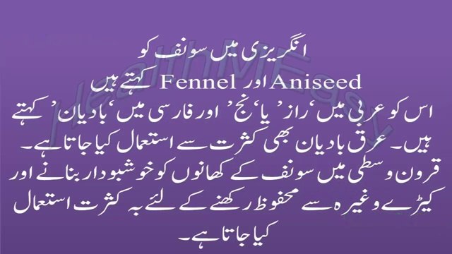 Health Benefits of Saunf Benefits of Fennel Seeds in Hindi Urdu سونف کے فوائد (1)