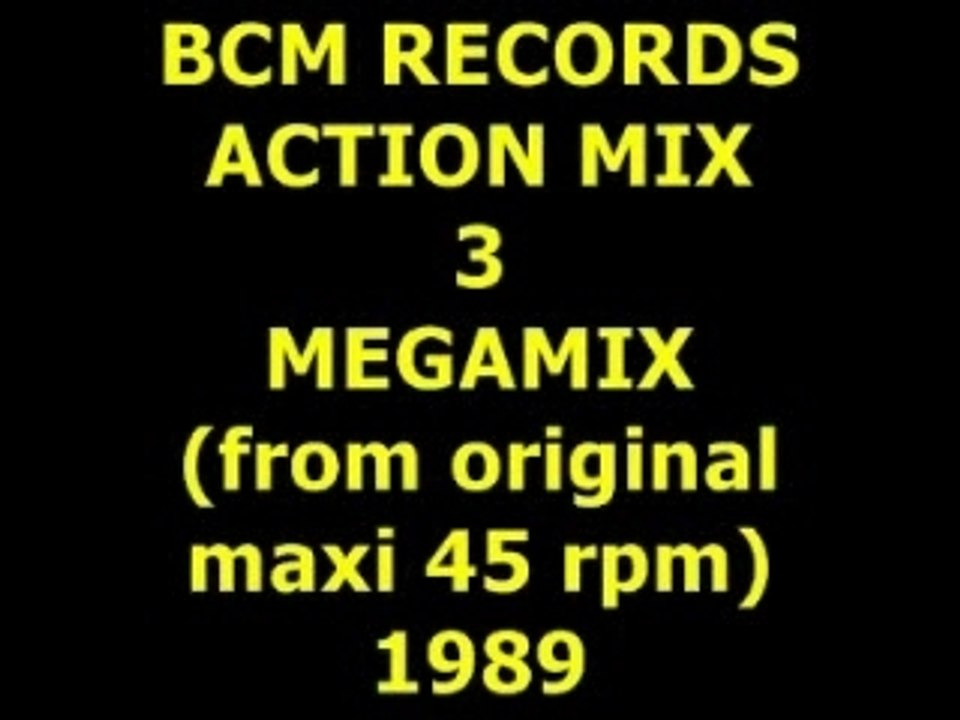 ACTION MIX 3  "MEGAMIX"  Maxi 45 rpm