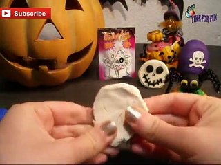 Play Doh Halloween cupcakes - Jack Skellington, Eye, Mummy and Spider + halloween egg surprise