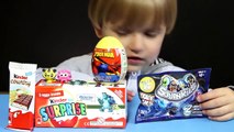 Kinder Surprise Monsters University Spiderman Kinder Country Squinkies Video