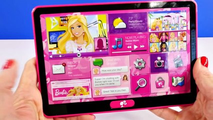 Barbie Glam Tablet 60+ Barbie Phrases - Music Photo Video Map Shopping Electronic Kid Toys DCTC