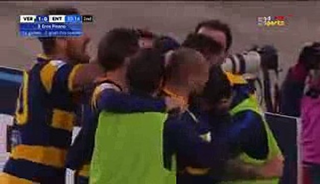 Hellas Verona vs Virtus Entella 1-0 Eros Pisano Goal Serie B 19-12-2016