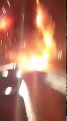 Massive 55-Car Pile Up & Tanker Explosion  - I-95 Baltimore - VIDEO