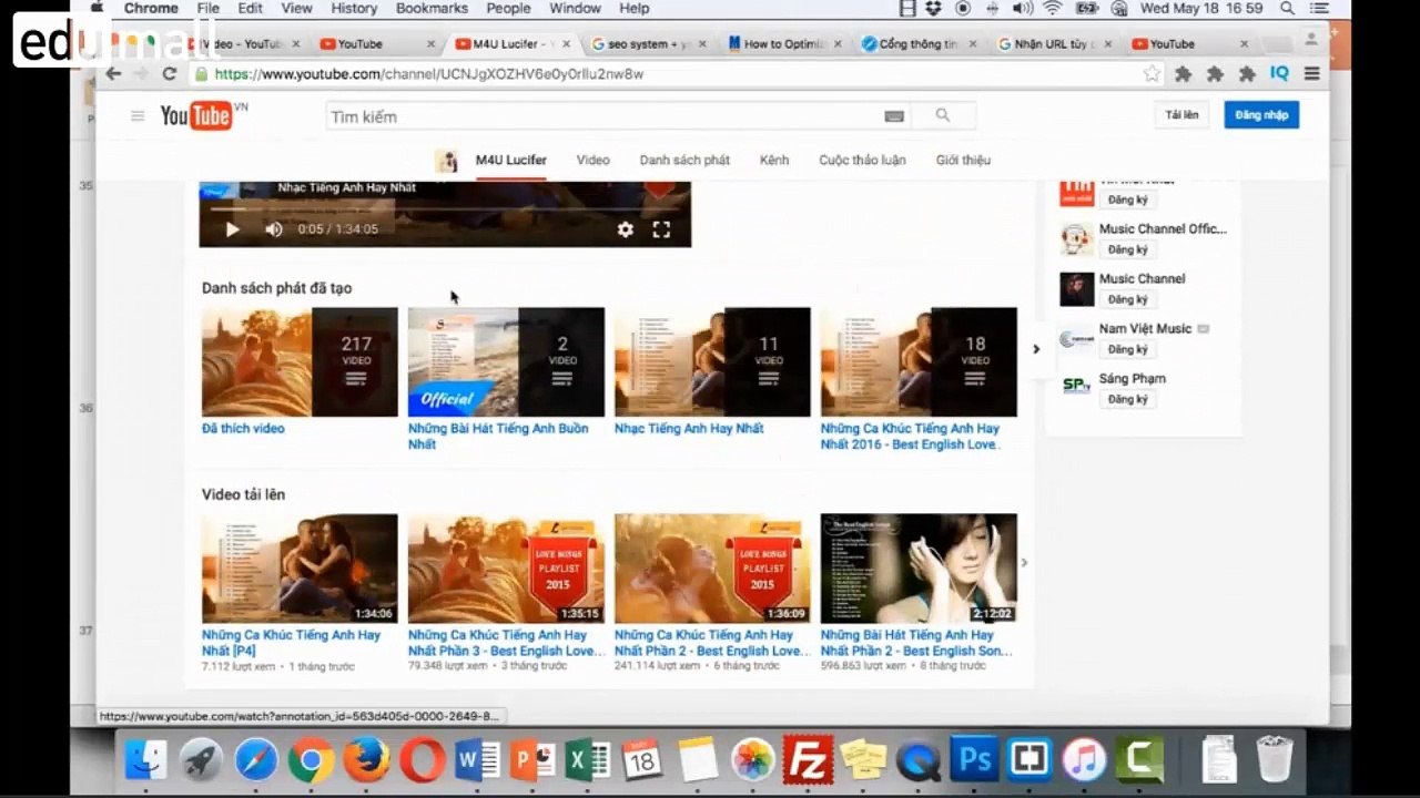 Bí quyết kiếm tiền với Youtube - Bài 22: Cấu hình Seo cho channel