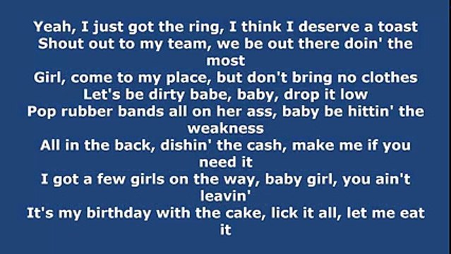 Chris Brown feat. Usher & Gucci Mane - Party (Lyrics)