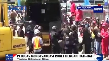 Tim Gegana Evakuasi Penemuan Roket dengan Hati-Hati