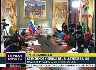 Maduro prorroga vigencia de uso de billete de 100 bs