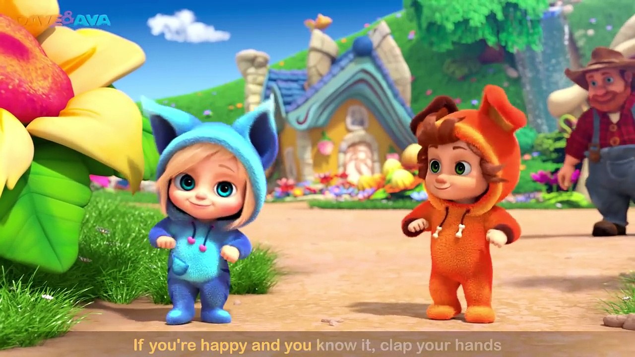If You’re Happy and You Know It   -THE BEST Nursery Rhymes and Songs for Children from Dave and Ava  -English For KIDS