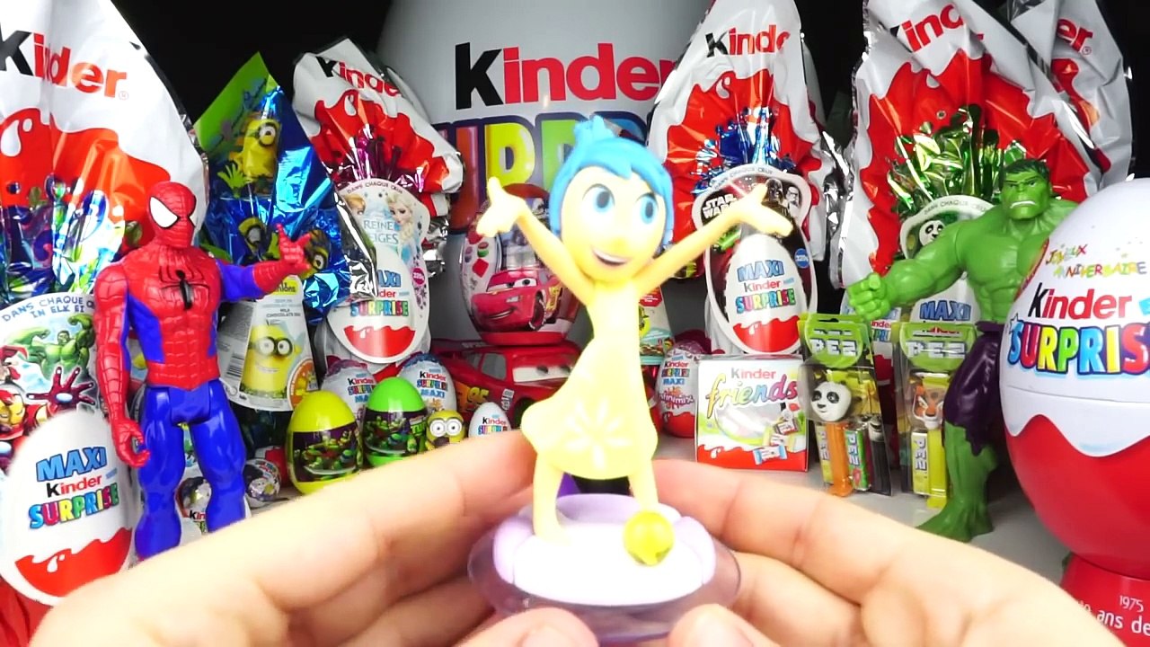 LEARN COLORS Play Doh Surprise Eggs Lightning McQueen, Inside Out Anger Joy Disgust SadnessToys