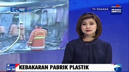 Pabrik Pengolahan Plastik Terbakar