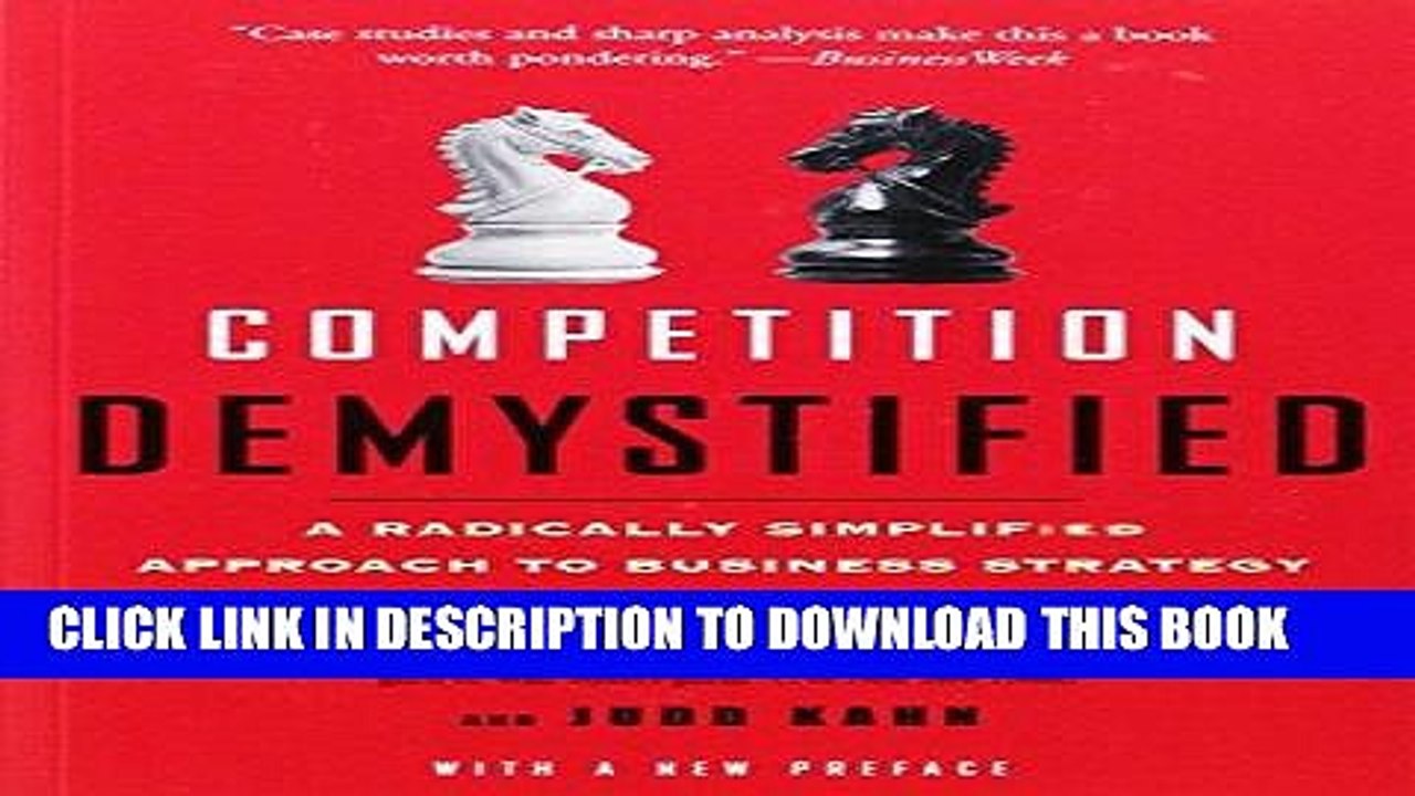 [PDF] Competition Demystified: A Radically Simplified Approach to Business Strategy Popular Online