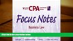 BEST PDF  Wiley CPA Examination Review Focus Notes, Business Law (CPA Examination Review Smart