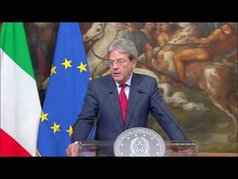 Roma - Gentiloni - Santos, le dichiarazioni alla stampa (16.12.16)
