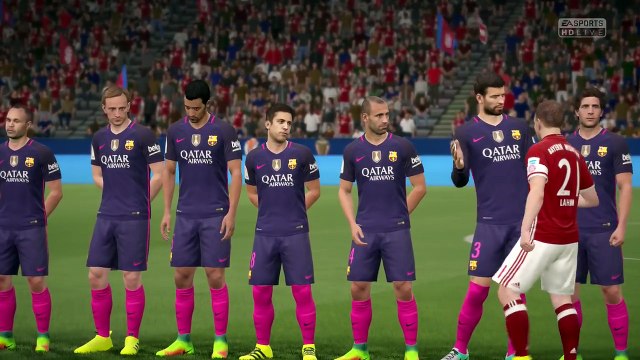 FIFA 17 - FC Bayern Munich vs FC Barcelona - Full Gameplay (PS4-Xbox One)