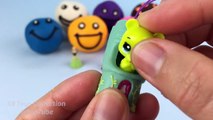 Learn Colours with Playdough Smiley Face with Toys