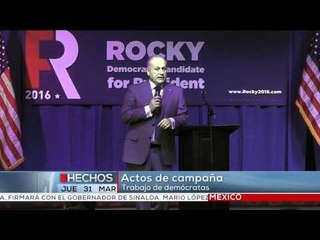 Hilary Clinton cuenta con el apoyo de su esposo