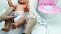 Baby Doll Magic Potty Training Poops & Pees Baby Born Doll Potty Time Toy Toilet Toy Videos