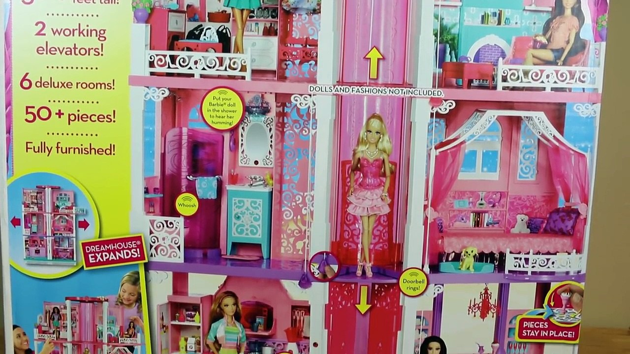 BARBIE DREAMHOUSE Dollhouse Frozen Elsa Anna Dolls Mansion Dollhouse Spiderman Ariel Mike The Merman