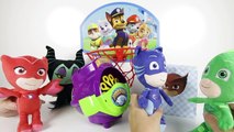 PJ Masks Superheroes Gekko and Catboy Save the Day - Romeo and Maleficent Paw Patrol Toys and Slime