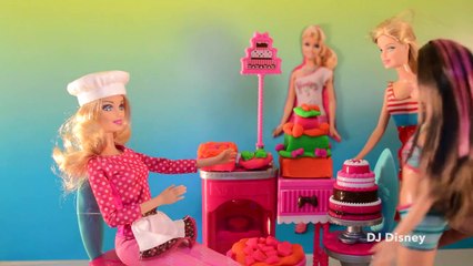 Barbie Play-Doh Cakes and Cookies Skipper and Barbie Visit the Bakery