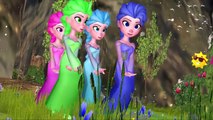Frozen Elsa Becomes Mermaid | Elsa Gets Rainbow Hair | Ringa Ringa Roses And Happy BirthDay Song