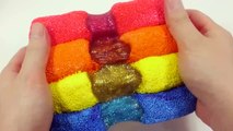 Learn Colors Peppa pig Toys, Surprise Eggs Disney Cars Glitter Rainbow Foam Clay Slime Play Doh