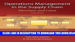 [PDF] Operations Management in the Supply Chain: Decisions and Cases Full Online