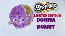 How to Draw Shopkins Limited Edition Donna Donut Color Using Glitter Glue