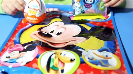 Moshi Monsters, Mickey Mouse Mystery Pack, Kinder Joy Egg Opening Video