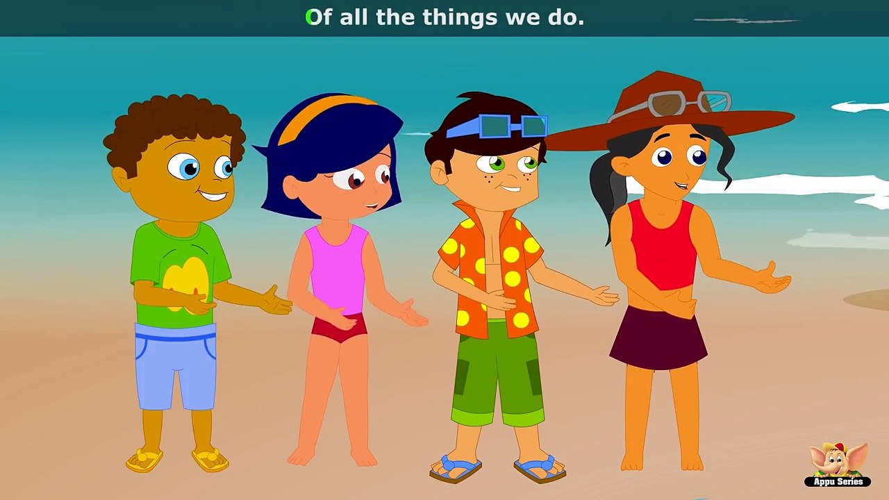 At the Seaside - Nursery Rhyme with Lyrics & Karaoke