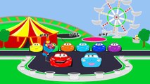 Spiderman Saves McQueen! Cars Transportation for Kids Learn Colors w Children Songs