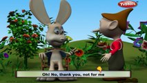 Bunny Rabbit | Nursery Rhymes With Lyrics | Nursery Poems | 3D Nursery Rhymes For Children