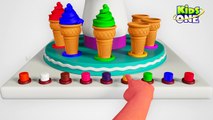 Learn Colours with Ice Cream Vending Machine | Teach Colors for Kids